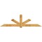 Ekena Millwork Kennewick Timber Gable Bracket, Western Red Cedar, 108"W x 31 1/2"H x 6"D x 6"F, 7/12 Pitch GBW108X31X0606KEN00RWR - alternate 1